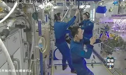 Phi hành đoàn Thần Châu-21 lần đầu thu hoạch “cà chua vũ trụ”