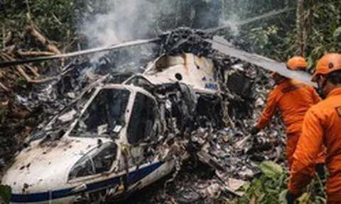 Hiện trường thương tâm vụ Airbus H130 mất liên lạc sau 5 phút cất cánh, toàn bộ người trong khoang thiệt mạng