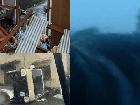 Bão Hạ Long gây cảnh tượng kinh hoàng tại Nhật Bản
