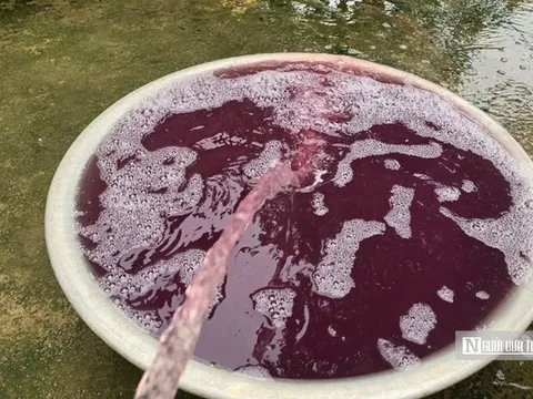 Vụ nước giếng khoan chuyển màu tím: Tạm dừng hoạt động giặt là nhà máy may